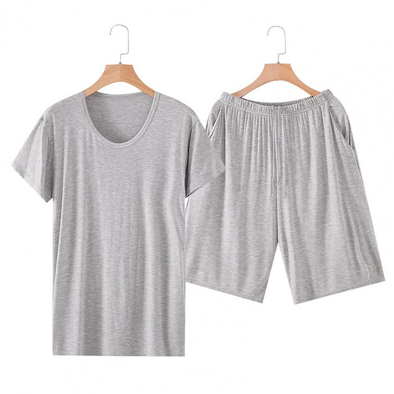 Unisex Loungewear μονόχρωμο αναπνεύσιμο κοντομάνικο σορτς σπίτι Καλοκαιρινό κοστούμι Πυζά ανδρικά γυναικεία σετ πιτζάμες