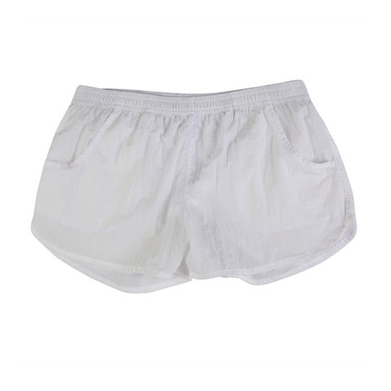 Szexi férfi alvó alsó nejlon vékony, légáteresztő, alkalmi pizsama boxernadrág, divatos férfi gyorsan száradó otthoni hálóruha fehérnemű