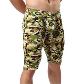 Vīriešu jūras zeme gaisa modes maskēšanās ikdienišķas vidējās bikses iekštelpām fitnesam rīta skriešanas vidējās bikses U izliektas maisiņš, guļamdibens