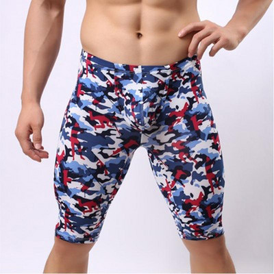 Vīriešu jūras zeme gaisa modes maskēšanās ikdienišķas vidējās bikses iekštelpām fitnesam rīta skriešanas vidējās bikses U izliektas maisiņš, guļamdibens