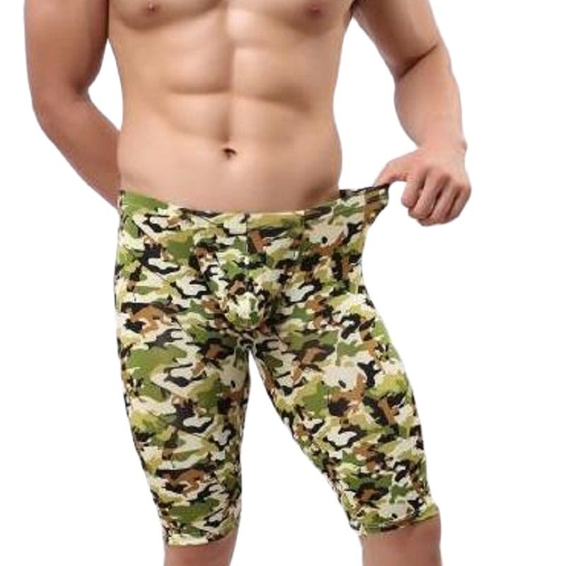 Vīriešu jūras zeme gaisa modes maskēšanās ikdienišķas vidējās bikses iekštelpām fitnesam rīta skriešanas vidējās bikses U izliektas maisiņš, guļamdibens