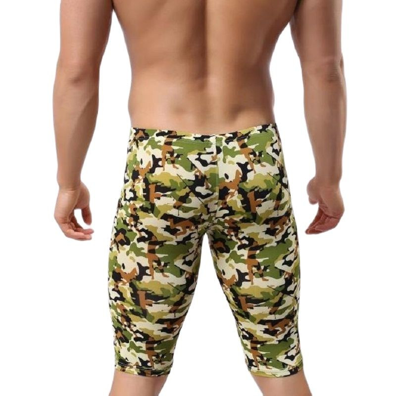 Vīriešu jūras zeme gaisa modes maskēšanās ikdienišķas vidējās bikses iekštelpām fitnesam rīta skriešanas vidējās bikses U izliektas maisiņš, guļamdibens