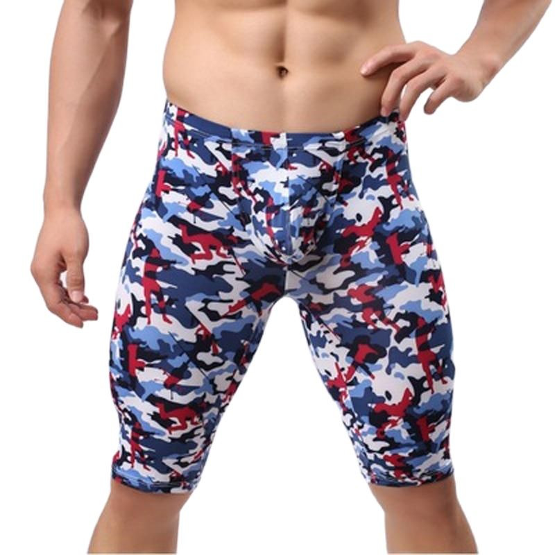 Vīriešu jūras zeme gaisa modes maskēšanās ikdienišķas vidējās bikses iekštelpām fitnesam rīta skriešanas vidējās bikses U izliektas maisiņš, guļamdibens