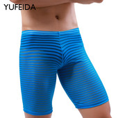 YUFEIDA Sexy Man Mesh Sheer Sleep Bottoms Sleepwear See Through Shorts Διαφανές Διαφανές Funny Lounge Pants Home Wear Summer