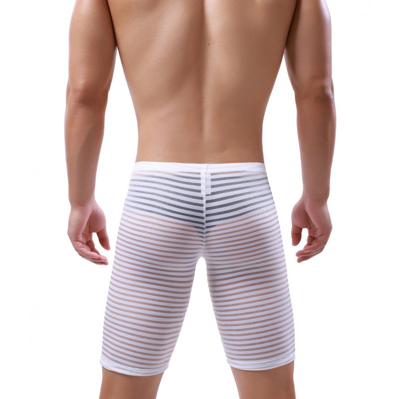 YUFEIDA Sexy Man Mesh Sheer Sleep Bottoms Sleepwear See Through Shorts Διαφανές Διαφανές Funny Lounge Pants Home Wear Summer