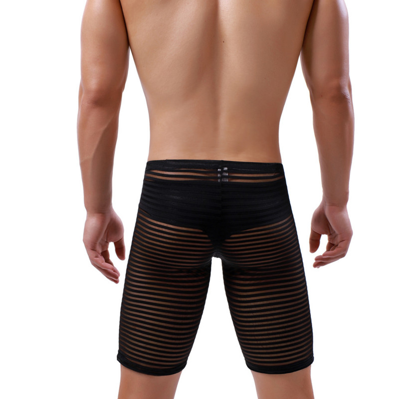 YUFEIDA Sexy Man Mesh Sheer Sleep Bottoms Sleepwear See Through Shorts Διαφανές Διαφανές Funny Lounge Pants Home Wear Summer