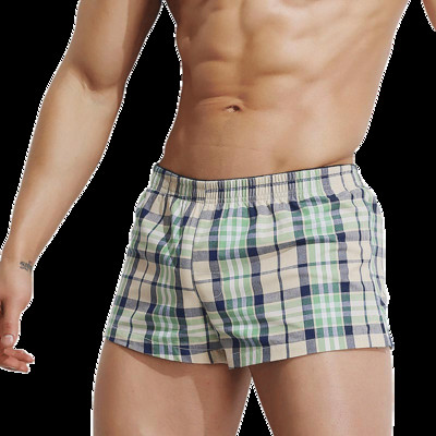 Jauns Augstas kvalitātes 100% kokvilna Apakšveļa modes miega Šorti Vīriešu mājas Brīvas Īsas bikses Vasaras atpūta Apdrukāta Kokvilna plus izmērs