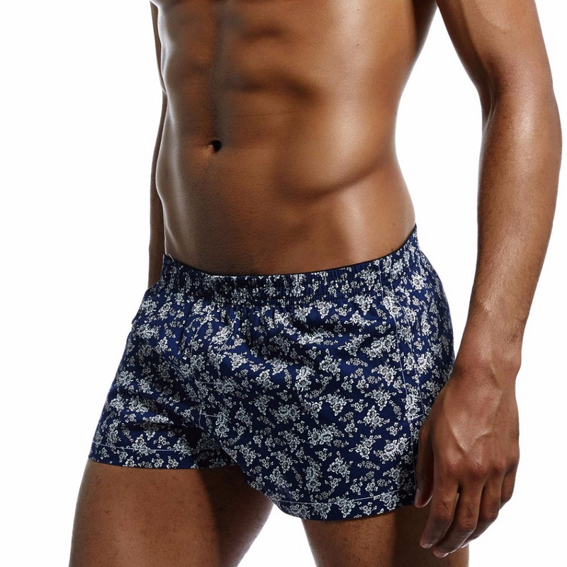 Jauns Augstas kvalitātes 100% kokvilna Apakšveļa modes miega Šorti Vīriešu mājas Brīvas Īsas bikses Vasaras atpūta Apdrukāta Kokvilna plus izmērs