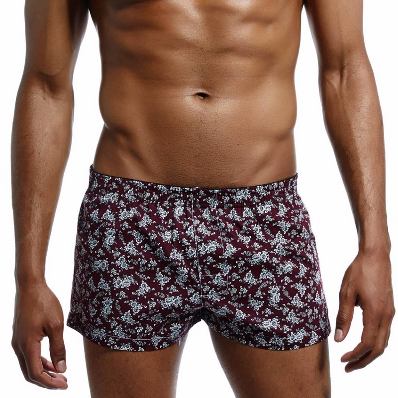 Jauns Augstas kvalitātes 100% kokvilna Apakšveļa modes miega Šorti Vīriešu mājas Brīvas Īsas bikses Vasaras atpūta Apdrukāta Kokvilna plus izmērs