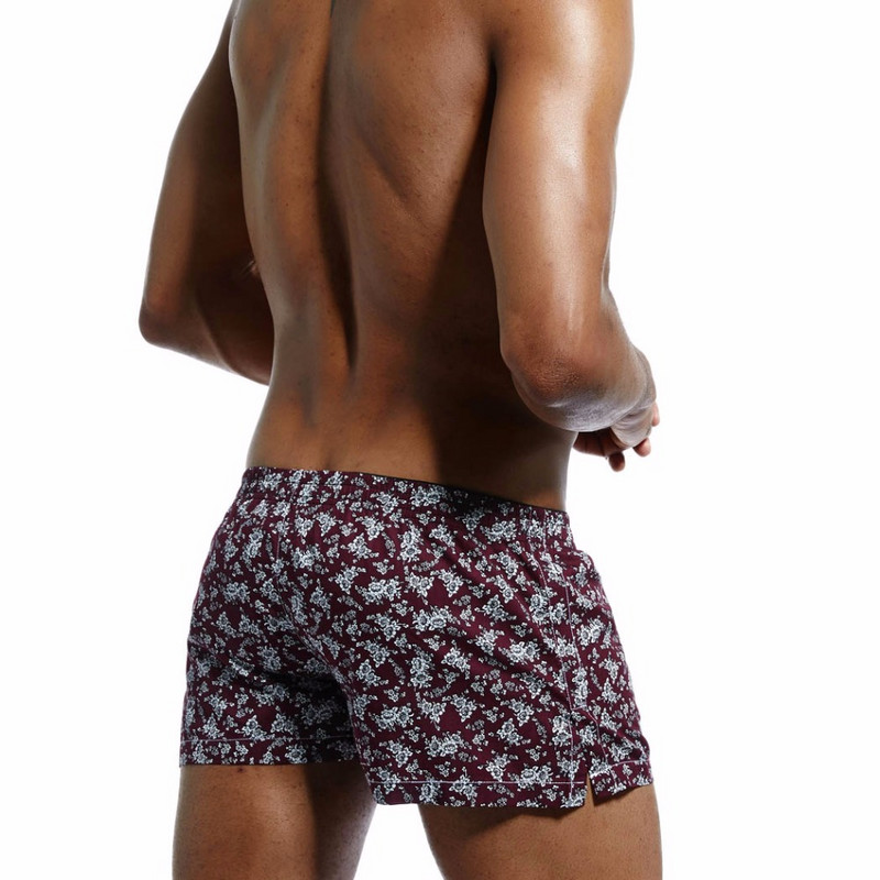 Jauns Augstas kvalitātes 100% kokvilna Apakšveļa modes miega Šorti Vīriešu mājas Brīvas Īsas bikses Vasaras atpūta Apdrukāta Kokvilna plus izmērs