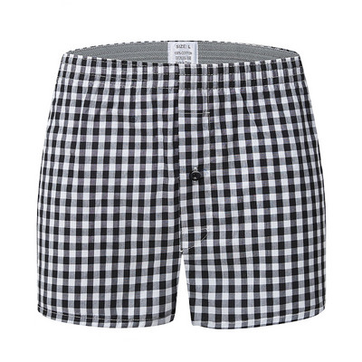 Pánske spodné prádlo, krátke priedušné boxerky s kockovanou potlačou, veľkosť L-6XL, ležérne plážové šortky na dovolenku