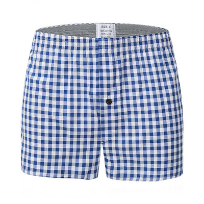 Pánske spodné prádlo, krátke priedušné boxerky s kockovanou potlačou, veľkosť L-6XL, ležérne plážové šortky na dovolenku