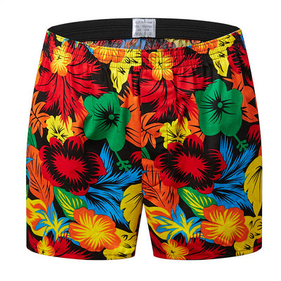 Pánske spodné prádlo, krátke priedušné boxerky s kockovanou potlačou, veľkosť L-6XL, ležérne plážové šortky na dovolenku