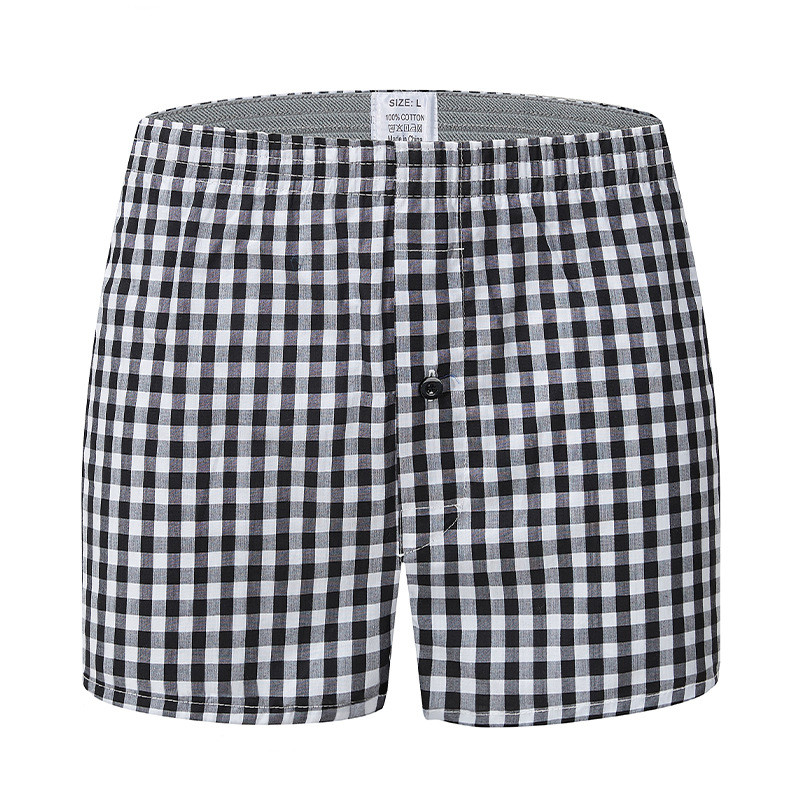 Pánske spodné prádlo, krátke priedušné boxerky s kockovanou potlačou, veľkosť L-6XL, ležérne plážové šortky na dovolenku