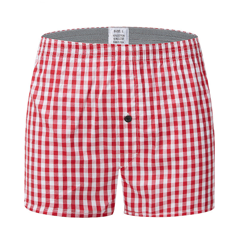 Pánske spodné prádlo, krátke priedušné boxerky s kockovanou potlačou, veľkosť L-6XL, ležérne plážové šortky na dovolenku