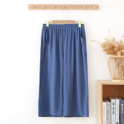 Ljetne višebojne muške pamučne kratke hlače i kapri hlače Cool mekane i udobne pidžame hlače za muškarce Odjeća za spavanje Pijama Hombre