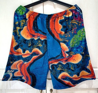 2021. Kratke svilene pidžame hlače za muškarce Labave kratke hlače satenskim printom za spavanje u velikim veličinama Preuzimanje