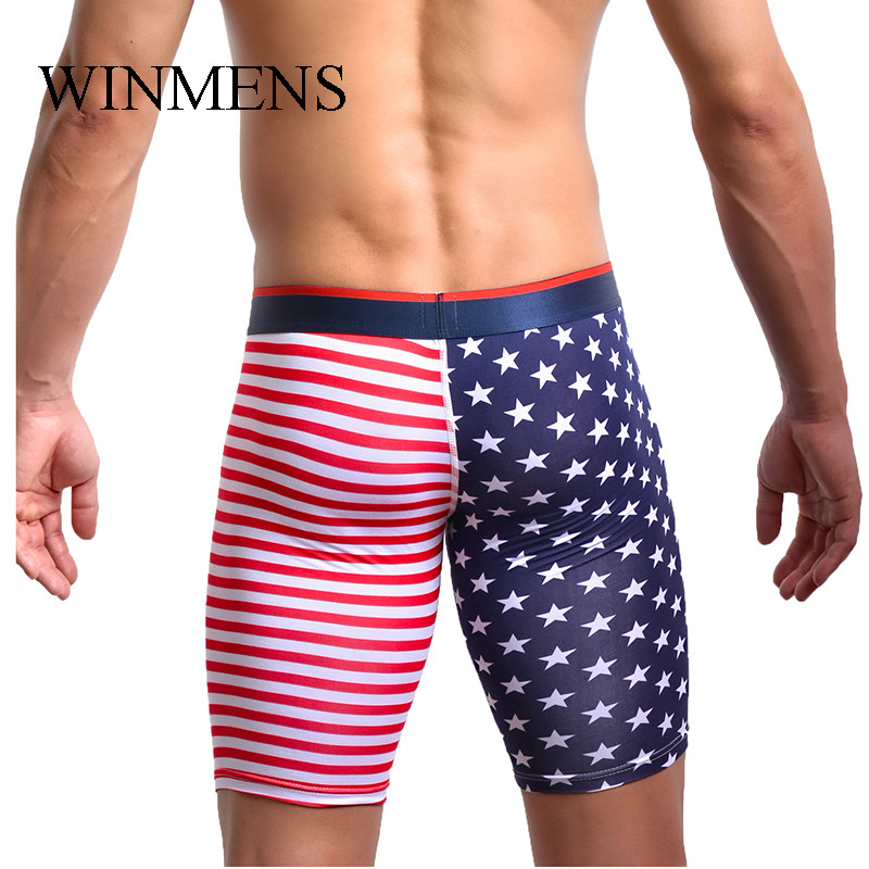 Vīriešu guļvietas Smieklīgas zvaigznes un svītras Pedžems Šorti Ikdienas kokvilnas Stretch Vīriešu Fitness Mājas Atpūtas bikses Vasaras guļamveļa