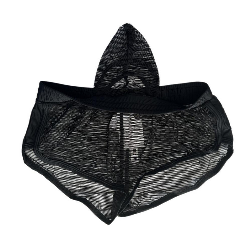 SEOBEAN Szexi férfi pizsama boxer rövidnadrág hálós átlátszó aljzattal Háziruházat Fehérnemű U-domború pénisztáska Boxer férfiaknak