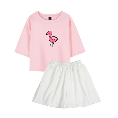 100% pamut pizsama szett női rövid ujjú aranyos kawaii nyomott pizsama lányoknak alkalmi rövidnadrág póló hálóruha hálóruha szett Femme