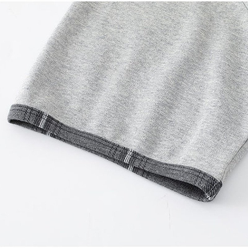 Σετ πιτζάμες Ανδρικά κοντομάνικα ριγέ κινούμενα σχέδια με στάμπα χαλαρά υπνοδωμάτια αναψυχής μόδας καρό βαμβακερό λαιμόκοψη Άνετο, απαλό, απλό ανδρικό