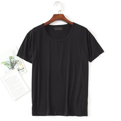 Κοντομάνικο μπλουζάκι καλοκαιρινό ανδρικό modal ice μεταξωτό μπλούζες ύπνου χωρίς ραφές υπνοδωμάτιο πουκάμισο με λεπτή φαρδιά πιτζάμες για το σπίτι