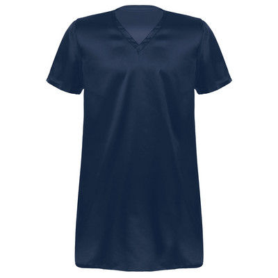 Ανδρικά σατέν νυχτικά Πυζάμες Νυχτικό Σπίτι Φορέστε Πυτζάμες Sleep Μεταξωτά T-shirts Καλοκαιρινά μονόχρωμα κοντομάνικα μπλουζάκια νυχτικά