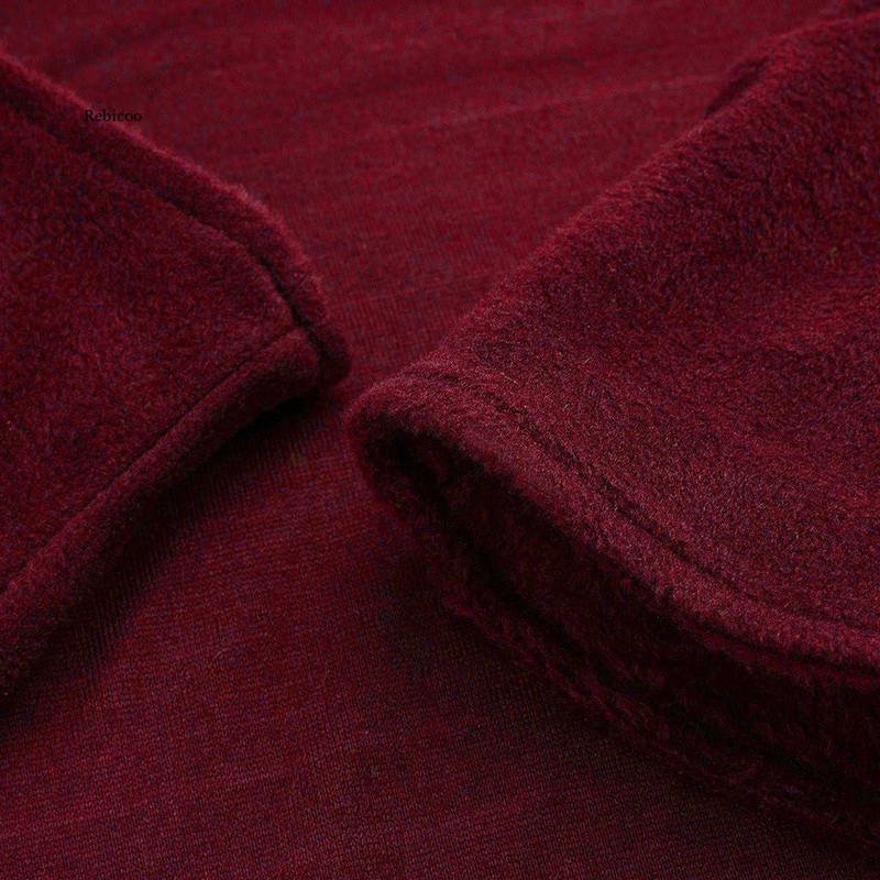 Мъжки Есен Зима Дебел халат с дълъг ръкав Удобен халат с качулка Нощница Рокля за баня Спално облекло Нощно облекло Палта