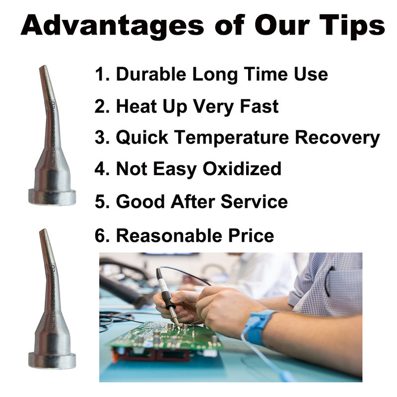 LT4X savijeno dlijeto, zamjenski vrhovi za lemljenje za WELLER WP80 WSP80 WSFP8 WD1000 WD2000 WSD81 WS81 WSF81D8 WS81D5 ručka za željezo