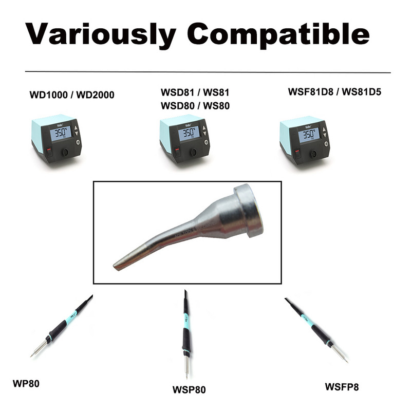 LT4X savijeno dlijeto, zamjenski vrhovi za lemljenje za WELLER WP80 WSP80 WSFP8 WD1000 WD2000 WSD81 WS81 WSF81D8 WS81D5 ručka za željezo