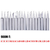 17 gab/partija lodāmura uzgalis bezsvina rezerves metāla 900M-T sērijas metināšanas galviņa DIY pārstrādes remonta stacijai