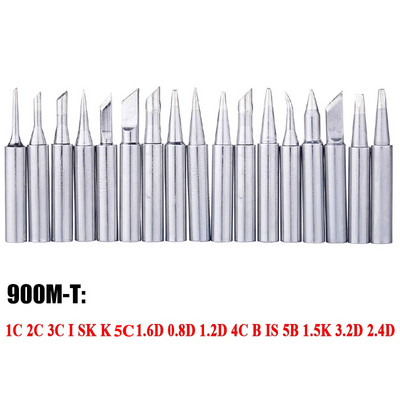 17 gab/partija lodāmura uzgalis bezsvina rezerves metāla 900M-T sērijas metināšanas galviņa DIY pārstrādes remonta stacijai