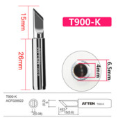 ATTEN T900-K Oriģināls autentisks T-900Tip 936 lodēšanas stacijai