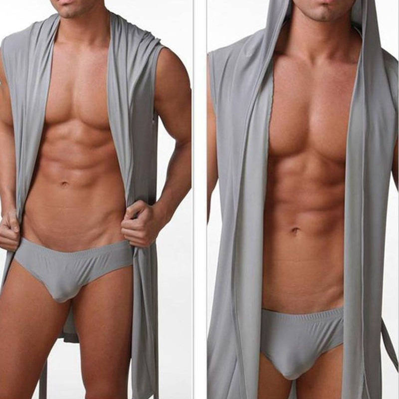 Ljetna haljina Erotski kupaći ogrtač Muška seksi pidžama Odjeća za spavanje Svilena pidžama Hombre Kupaći ogrtač s kapuljačom Spavaćica Muška pidžama Kimono Hombre