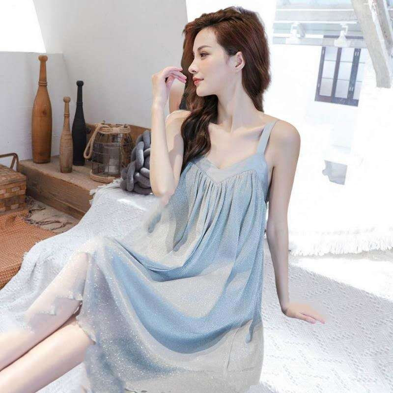 Pidžamu komplekti Sieviešu brīvi, solīdi vasaras seksīgi meiteņu guļamtērpi mājas uzvalks pidžamas Femme kakla izgriezumam Ērts moderns naktsveļa Vienkāršs šiks