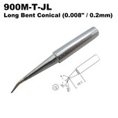 Μύτη συγκόλλησης 900M-T-JL Bent Conical 0,2mm για Hakko 936 907 Milwaukee M12SI-0 Radio Shack 64-053 Yihua 936 X-Tronics 3020 Iron