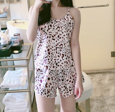 2022. gada jauns modes seksīgs ziedu pidžamas komplekts sievietēm, 2 daļīgs guļamveļa pidžamas, zīda satīna Cami tops un šorti.