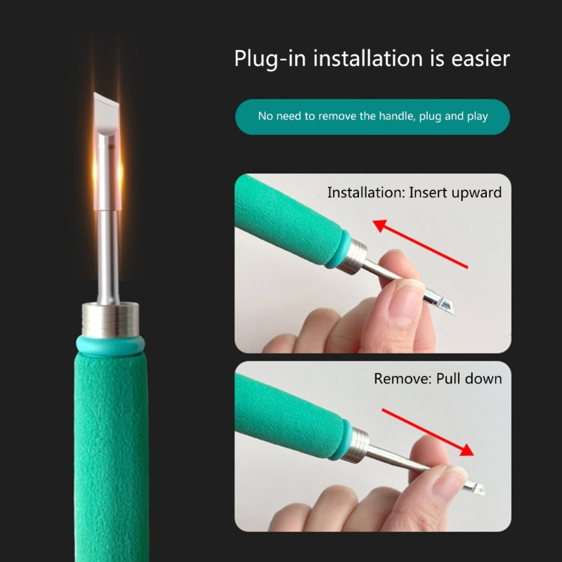 C245 uzgaļi Universālie JBC C245 K/I/IS lodāmura uzgalis T245 lodēšanas roktura nomešanai