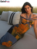 Különös punci színes nyomtatás női maxi ruha kötőfék üreges ujjatlan slash nyak Elegáns nyári vakációs parti Bodycon Vestidos