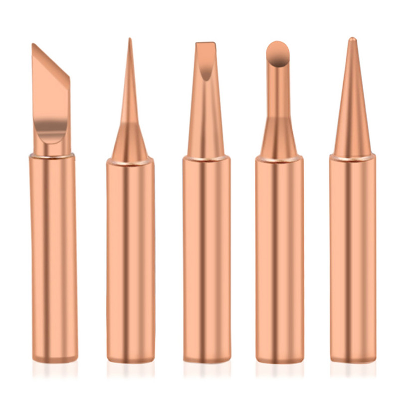 5db réz 900M-T forrasztópákahegy ólommentes forrasztóhegyek hegesztőfej BGA forrasztótartozékok forrasztóállomáshoz