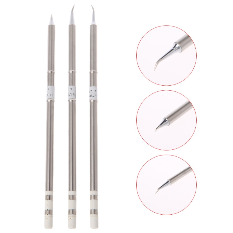 3 db T12-J02 T12-JL02 T12-JS02 vashegyek HAKKO FX-951 952 Dropship forrasztóállomáshoz