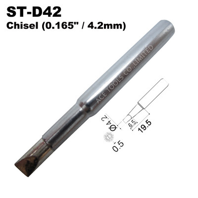 ST-D42 Резервни върхове за запояване Отвертка 4,2 mm Fit WELLER SP40L SP40N SPG40 WP25 WP30 WP35 WLC100 Station Iron