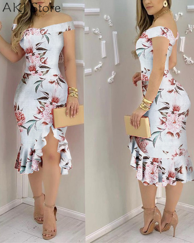 Női szexi, fényes strasszokkal díszített, vállon kívüli testes ruha