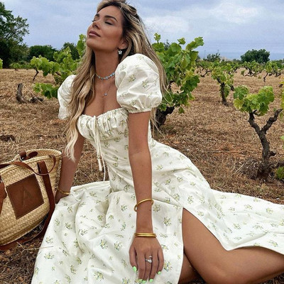 Avrilyaan Flower Print Seksikas kleit naistele Elegantne õlgadeta kleidid seljataga Bodycon suvekleit Vestidos