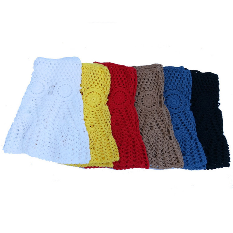 Konfekšu krāsa, rokām darināti kokvilnas trikotāžas, tamborēti mini svārki sievietēm vasaras dobi, ar augstu vidukli pludmales svārki balti 2020. gada