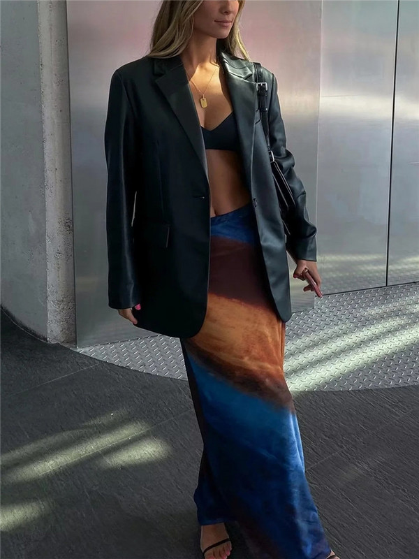 TRAF nyomott tüll hosszú szoknya női magas derekú hálós szoknya női vintage midi Y2k szoknya női 2022 utcai ruházat ünnepi ruhák