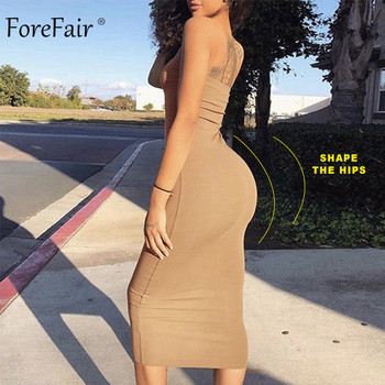 Forefair Strapless Bodycon Επίδεσμος Σέξι Γυναικείο Μακρύ Φόρεμα 2022 Καλοκαιρινή Γυναικεία Μόδα Λευκά Μαύρα Κόκκινα Φορέματα Party Tube