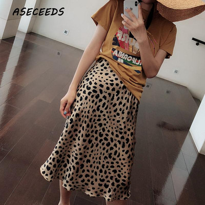 2020 m. vasaros kawaii boho bodycon leopardo rašto sijonai aukštu juosmeniu moteriški midi leopardo sijonai pankų korėjietiško stiliaus gatvės drabužiai