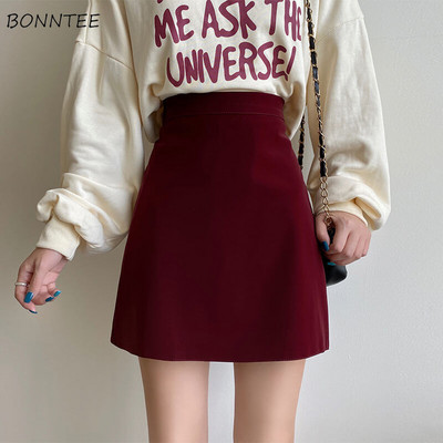 Suknje Ženske Retro Mini Bodycon Empire Popularne Ulzzang Ljeto Vintage Chic Temperament Šarm Dizajn Žene visokog struka