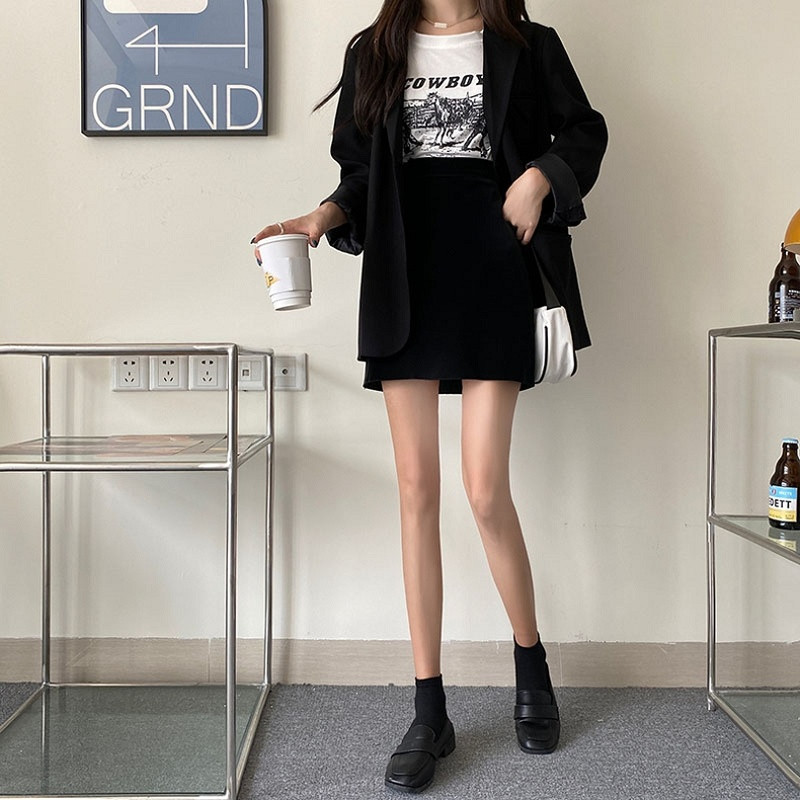 Suknje Ženske Retro Mini Bodycon Empire Popularne Ulzzang Ljeto Vintage Chic Temperament Šarm Dizajn Žene visokog struka